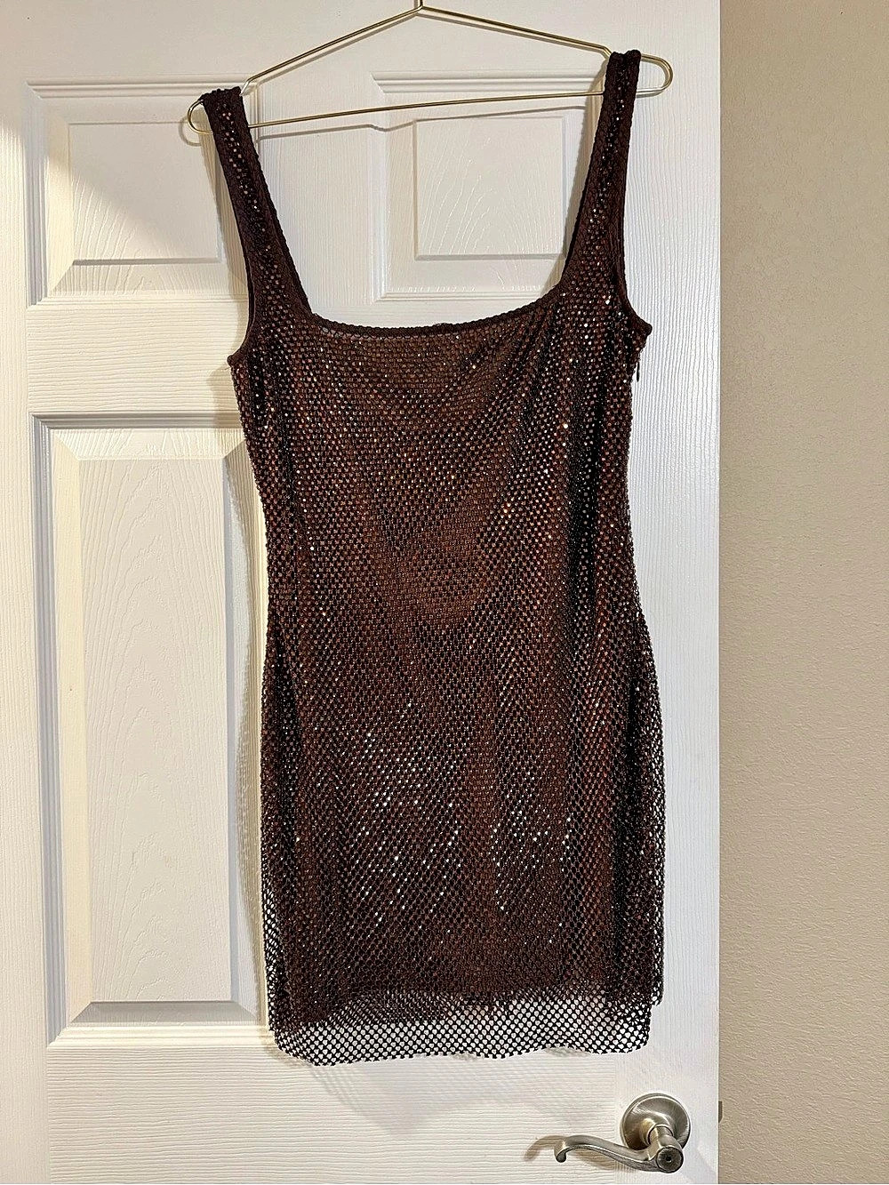 Petra mini dress- Plum Brown